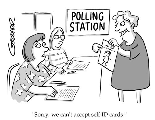 "Sorry, we can't accept self ID cards."