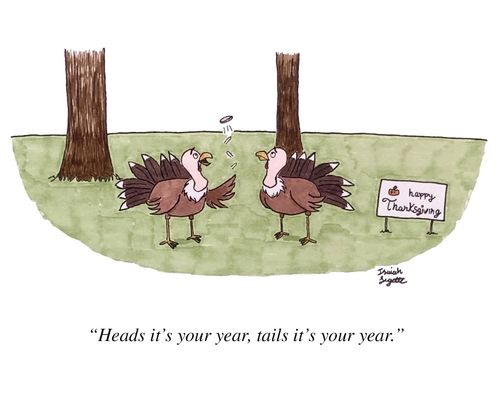 "Heads it's your year, tails it's your year."