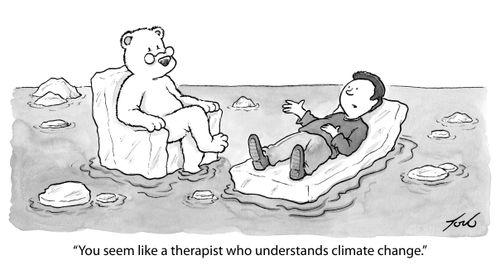 "You seem like a therapist who understands climate change."