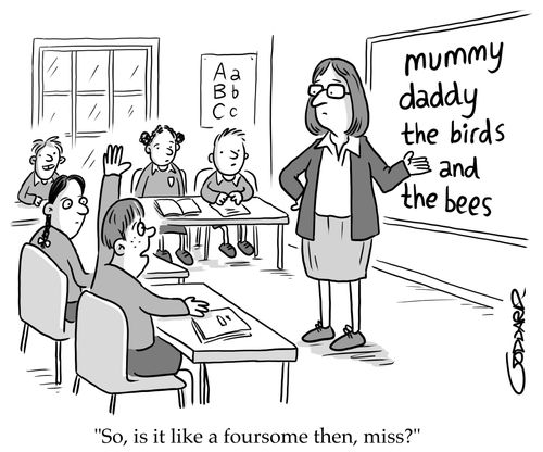 "So, is it like a foursome then, miss?"