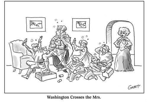 "Washington crosses the Mrs."