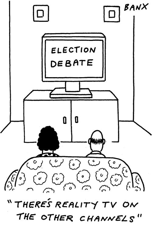 "There's reality tv on the other channels."