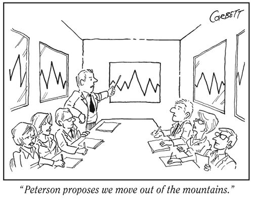 "Peterson proposes we move out of the mountains."