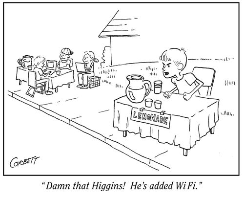 "Damn that Higgins! He’s added WiFi."