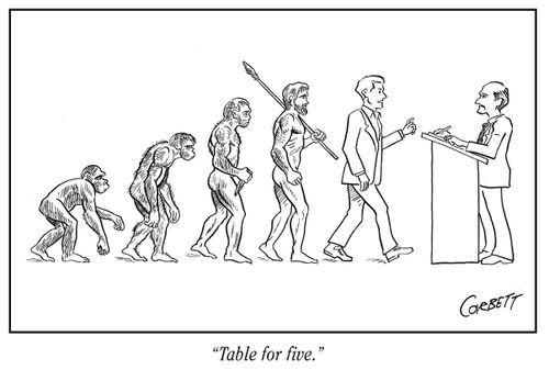 "Table for five."