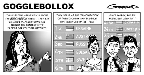 "The Russians are furious about the Eurovision result. They say Ukraine’s winning song has 'turned the contest into a field for political battles'."