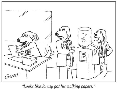 "Looks like Jonesy got his walking papers."