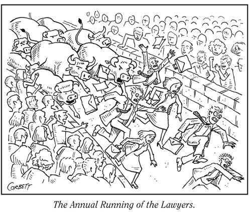 The annual running of the lawyers.
