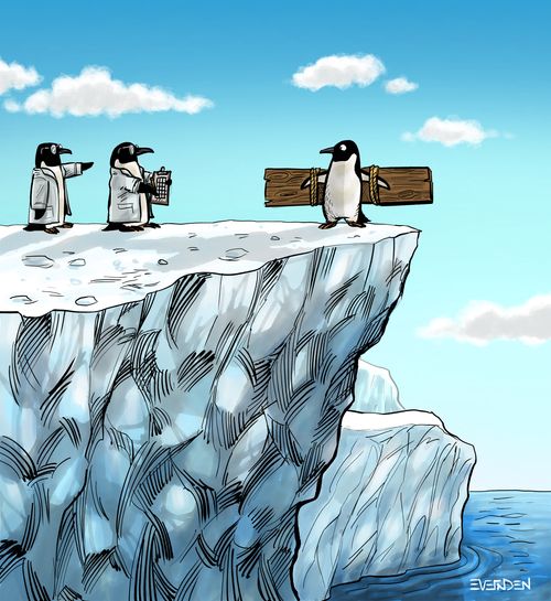 "Remember, if you can fly you don’t have to wait for the ice to melt."