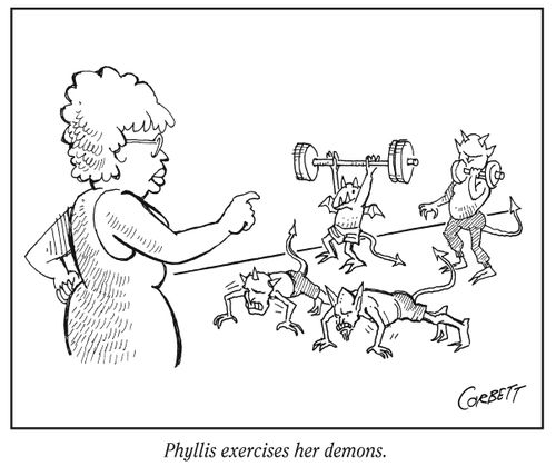 Phyllis exercises her demons.