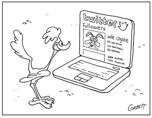 Twitter followers: Wile Coyote