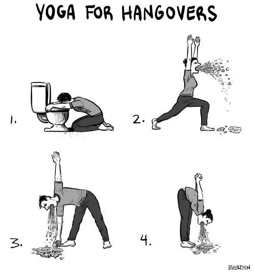 "Yoga for hangovers"