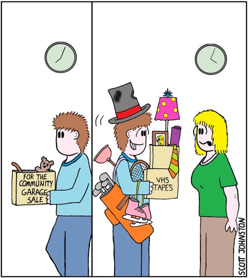 For the community garage sale...