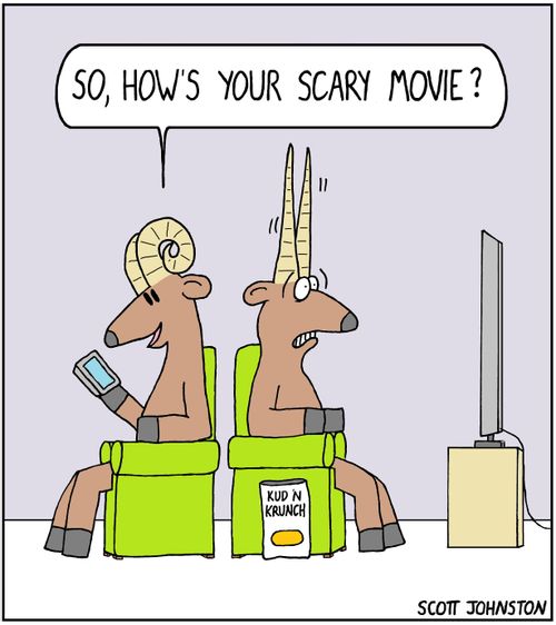 "So, how's your scary movie?"