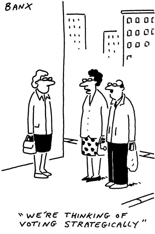 "We're thinking of voting strategically."