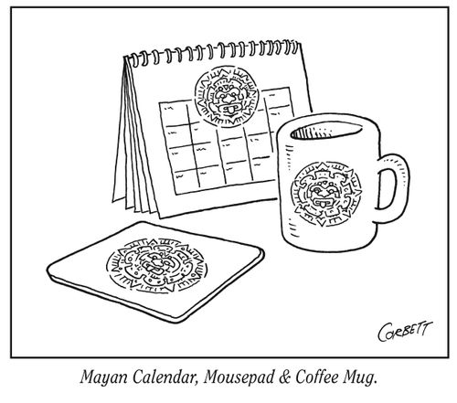 Mayan calendar, Mousepad & Coffee Mug.