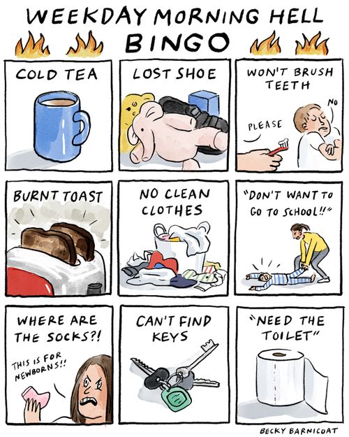 Weekday Morning Hell Bingo