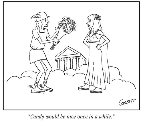 "Candy wuld be nice onice in a while."