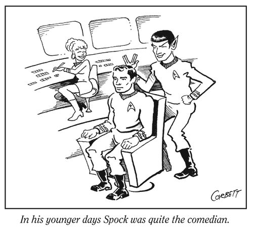 In his younger days Spock was quite the comedian.