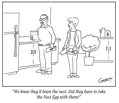 "We knew they'd leave the nest. Did they have to take the Nest Egg with them?"