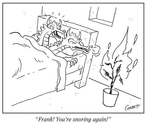 "Frank! You're snoring again!"