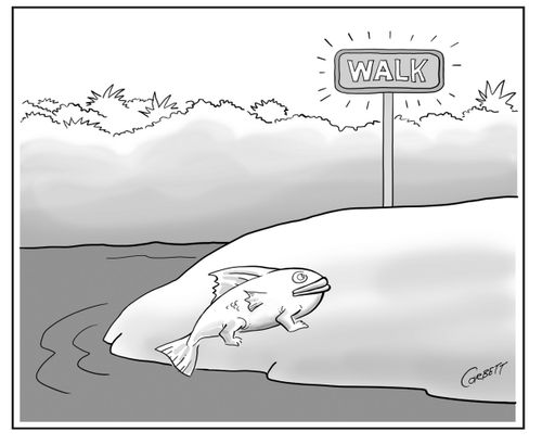 Evolution Walk Sign