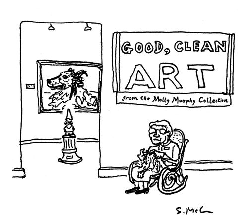 "Good, clean art from the Molly Murphy Collection"