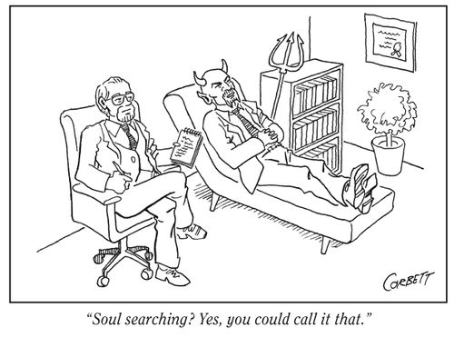 "Soul searching? Yes, you could call it that."