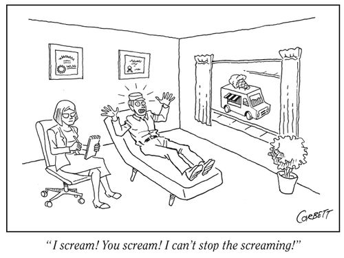 "I scream! You scream! I can't stop the screaming!"