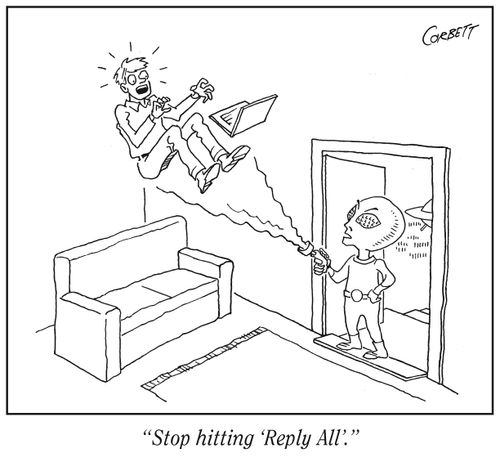 "Stop hitting 'Reply All.'"