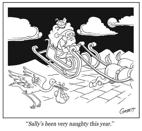 "Sally's been very naughty this year."