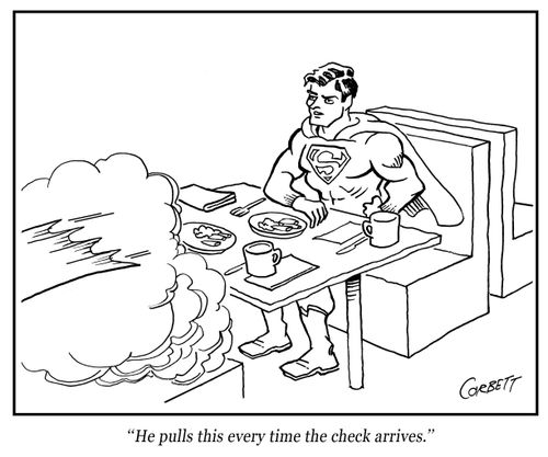 "He pulls this every time the check arrives."