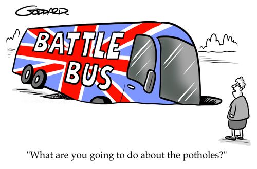 "What are you going to do about the potholes?"