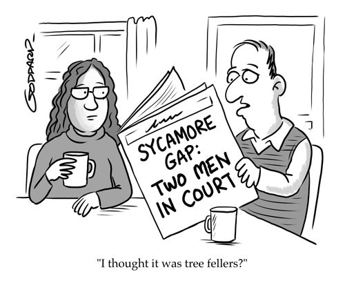 "I thought it was tree fellers?"