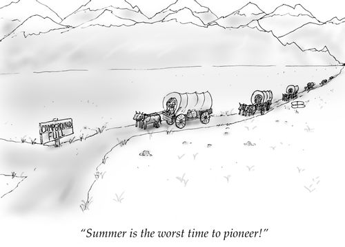 "Summer is the worst time to pioneer!"