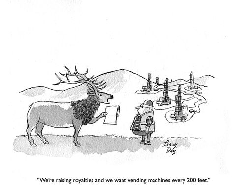 "We're raising royalties and we want vending machines every 200 feet."