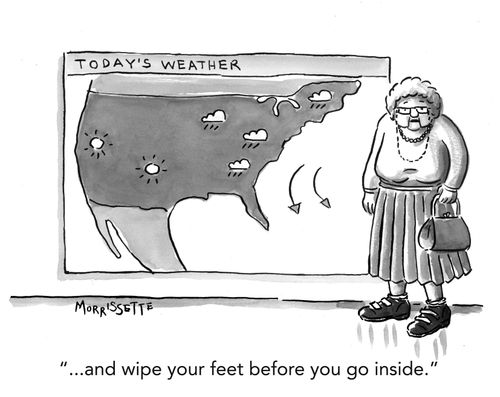 ". . . and wipe your feet before you go inside."