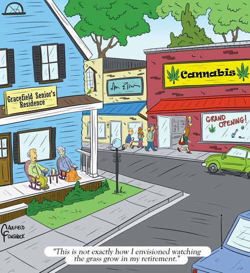 "This is not exactly how I envisioned watching the grass grow in my retirement."