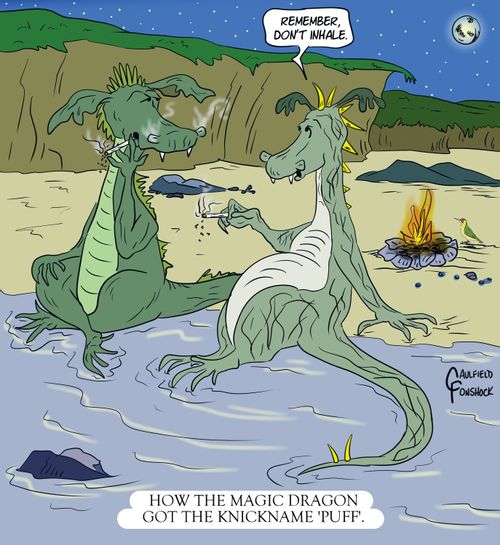 How the Magic Dragon got the Knickname 'Puff'.
