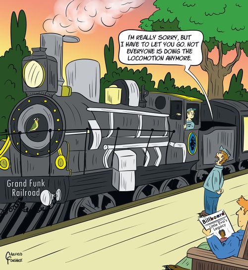 "I'm really sorry, but I have to let you go. Not everyone is doing the locomotion anymore."