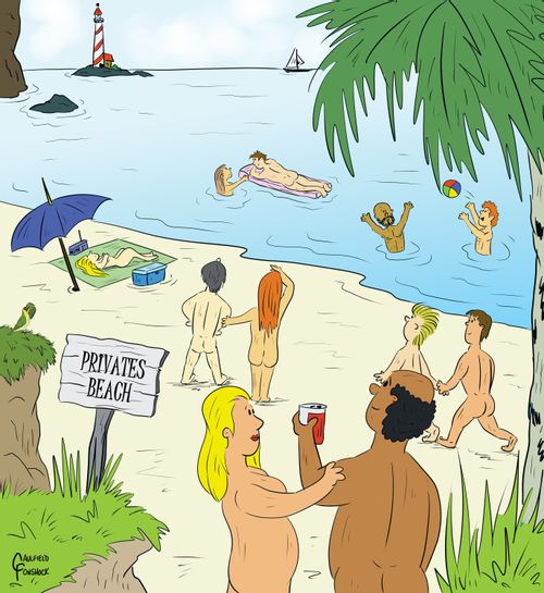 "Privates Beach"