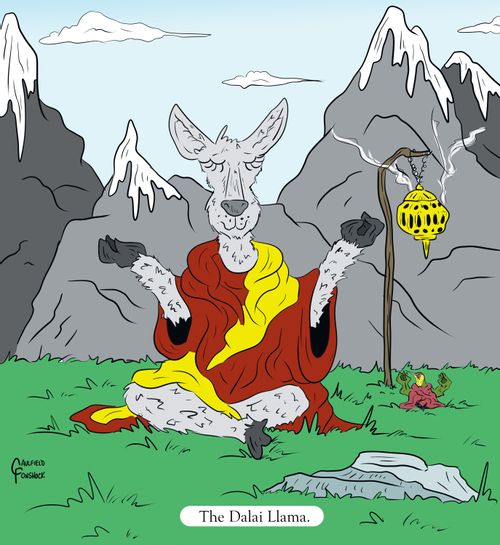 "The Dalai Llama."