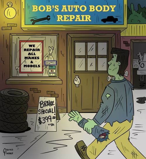 Bob's Auto Body Repair: Brake special! $39.99 + tax