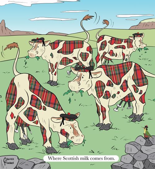 Where Scottish milk comes from.