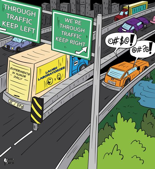 Through Traffic Keep Left/We're Through Traffic Keep Right
