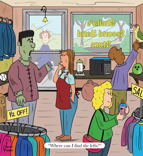"Where can I find the lefts?"