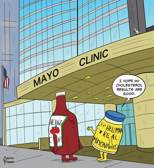 "I hope my cholesterol results are good."