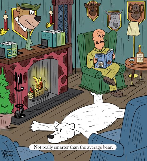 Not really smarter than the average bear.