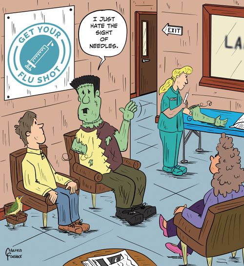"I just hate the sight of needles."