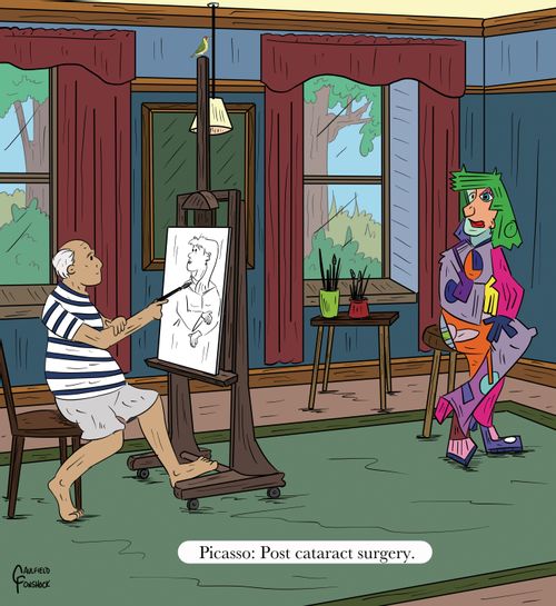 "Picasso: Post cataract surgery."